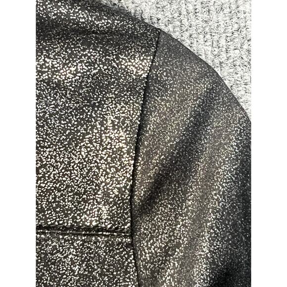 Guess Trench Coat Jacket Single Breasted Belted‎ Metallic Charcoal Gray Womens S - Picture 12 of 14